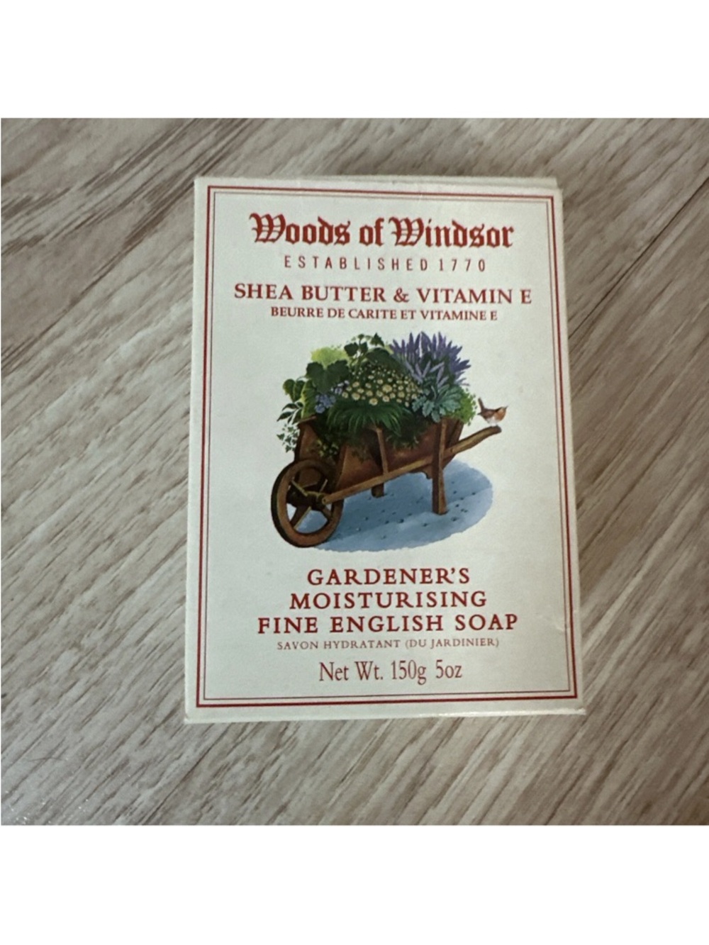 Gardener's Moisturising Soap - Shea Butter & Vitamin E (Cream) Woods of Windsor